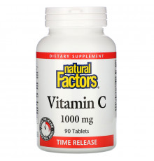 Natural Factors, Vitamin C, 1,000 mg, 90 Time Release Tablets