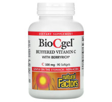 Natural Factors, BioCgel, Buffered Vitamin C with BerryRich, 500 mg, 90 Softgels