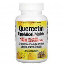Natural Factors, Quercetin LipoMicel Matrix, 30 Liquid Softgels