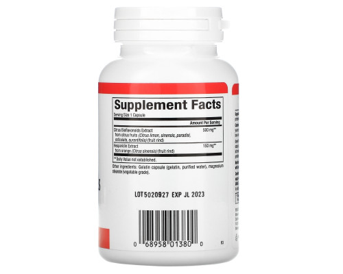 Natural Factors, Цитрусовые биофлавоноиды, 650 мг, 90 капсул Natural Factors, Цитрусовые биофлавоноиды, 650 мг, 90 капсул