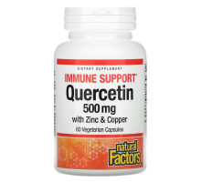 Natural Factors, Immune Support, Quercetin, 500 mg, 60 Vegetarian Capsules