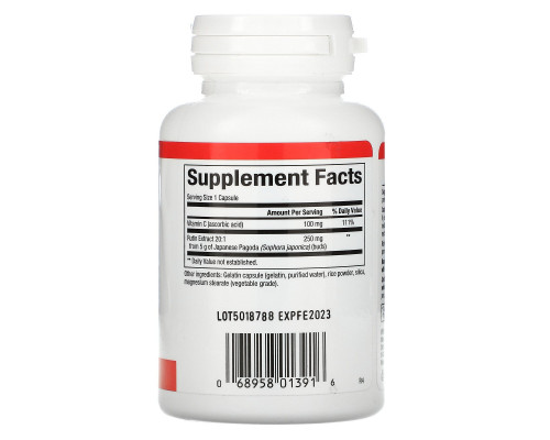 Natural Factors, Рутин, 250 мг, 90 капсул Natural Factors, Рутин, 250 мг, 90 капсул