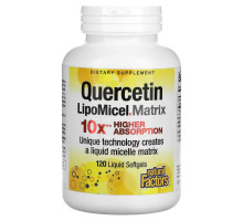 Natural Factors, Quercetin LipoMicel Matrix, 120 Liquid Softgels