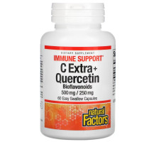 Natural Factors, C Extra + Quercetin, 60 Easy Swallow Capsules