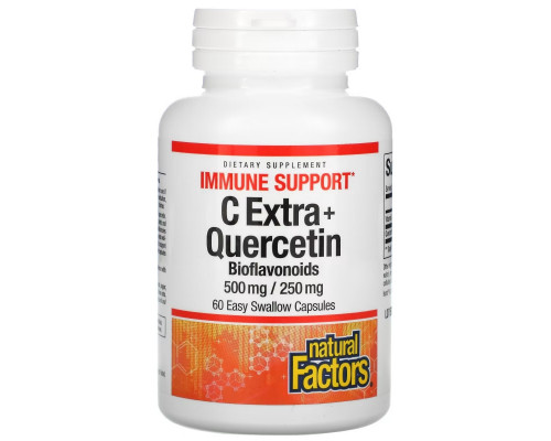 Natural Factors, C Extra + Quercetin, 60 Easy Swallow Capsules Natural Factors, C Extra + Quercetin, 60 Easy Swallow Capsules