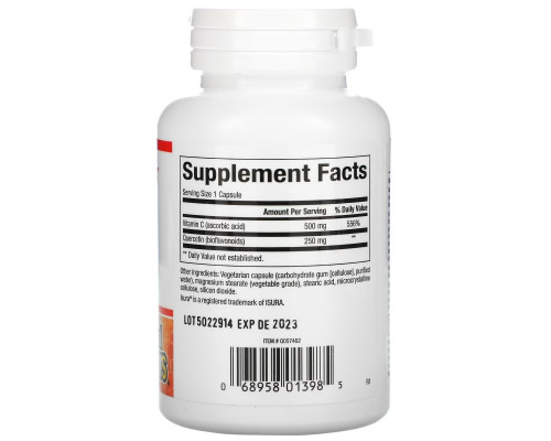 Natural Factors, C Extra + Quercetin, 60 Easy Swallow Capsules Natural Factors, C Extra + Quercetin, 60 Easy Swallow Capsules