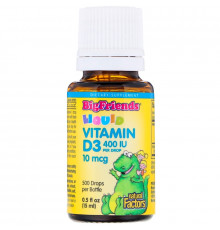 Natural Factors, Big Friends, Liquid, Vitamin D3, 400 IU, 0.5 fl oz (15 ml)
