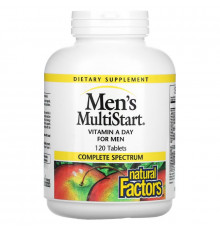 Natural Factors, Men's MultiStart, ежедневные витамины для мужчин, 120 таблеток