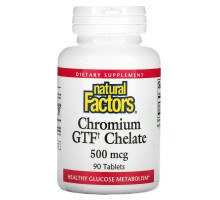Natural Factors, Chromium GTF Chelate, 500 мкг, 90 таблеток