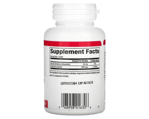 Natural Factors, Chromium GTF Chelate, 500 мкг, 90 таблеток Natural Factors, Chromium GTF Chelate, 500 мкг, 90 таблеток