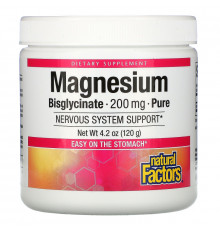 Natural Factors, Magnesium, 4.2 oz (120 g)