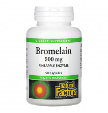 Natural Factors, Bromelain, 500 mg, 90 Capsules