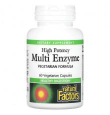 Пищеварительные ферменты High Potency Multi Enzyme, 60 Vegetarian Capsules
