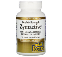 Natural Factors, Zymactive, двойная сила, 90 таблеток в кишечнорастворимой оболочке