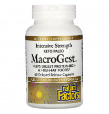 Natural Factors, Keto Paleo MacroGest, 60 Delayed Release Capsules