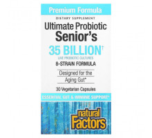 Пребиотики и пробиотики Natural Factors, Ultimate Probiotic, для пожилых людей, 35 млрд КОЕ, 30 вегетарианских капсул