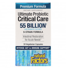Natural Factors, Ultimate Probiotic Critical Care, 55 Billion CFU, 30 Vegetarian Capsules
