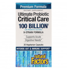 Natural Factors, Ultimate Probiotic Critical Care, 100 Billion CFU, 30 Vegetarian Capsules