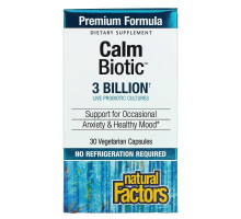 Natural Factors, Calm Biotic, 3 Billion, 30 Vegetarian Capsules