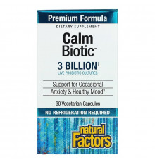 Natural Factors, Calm Biotic, 3 Billion, 30 Vegetarian Capsules
