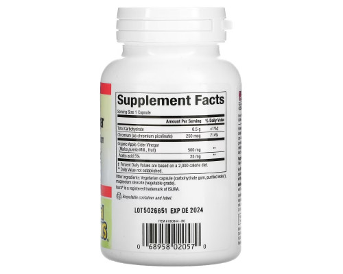 Natural Factors, Fermented Apple Cider Vinegar, 500 mg, 90 Vegetarian Capsules Natural Factors, Fermented Apple Cider Vinegar, 500 mg, 90 Vegetarian Capsules