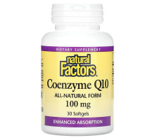Natural Factors, Coenzyme Q10, 100 mg, 30 Softgels