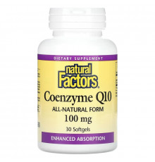 Natural Factors, Coenzyme Q10, 100 mg, 30 Softgels