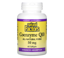 Natural Factors, Coenzyme Q10, 50 mg, 60 Softgels
