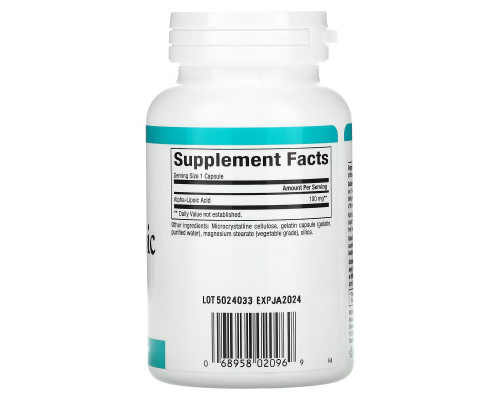 Natural Factors, Alpha-Lipoic Acid, 100 mg, 120 Capsules Natural Factors, Alpha-Lipoic Acid, 100 mg, 120 Capsules