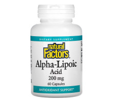 Natural Factors, Alpha-Lipoic Acid, 200 mg, 60 Capsules