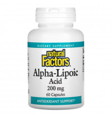 Natural Factors, Alpha-Lipoic Acid, 200 mg, 60 Capsules