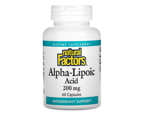 Natural Factors, Alpha-Lipoic Acid, 200 mg, 60 Capsules