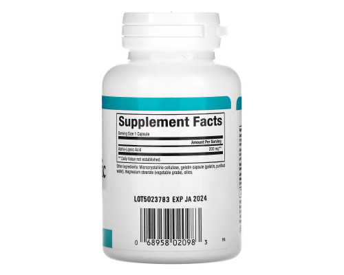 Natural Factors, Alpha-Lipoic Acid, 200 mg, 60 Capsules