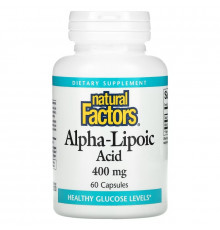 Natural Factors, Alpha-Lipoic Acid, 400 mg, 60 Capsules