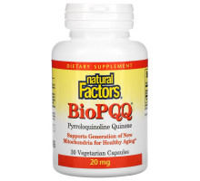 Natural Factors, BioPQQ, 20 mg, 30 Vegetarian Capsules