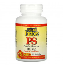 Natural Factors, PS, Phosphatidylserine, 100 mg, 30 Softgels