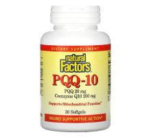 Natural Factors, PQQ-10, PQQ 20 mg, CoQ10 200 mg, 30 Softgels