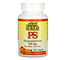 Natural Factors, PS, Phosphatidylserine, 100 mg, 120 Softgels