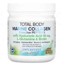 Natural Factors, Total Body Marine Collagen, Bioactive Peptides, Unflavored, 4.8 oz (135 g)