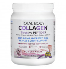 Natural Factors, Total Body Collagen, Bioactive Peptides, Pomegranate, 100 mg, 1 lb 1 oz (500 g)