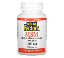 Natural Factors, МСМ, 1000 мг, 90 капсул
