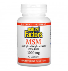 Natural Factors, МСМ, 1000 мг, 90 капсул