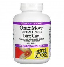 Natural Factors, OsteoMove, дополнительная забота о крепости суставов, 120 таблеток