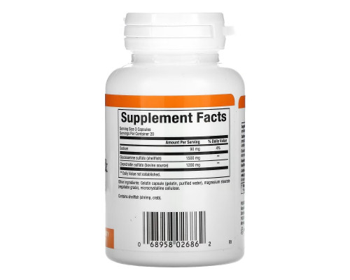 Natural Factors, Glucosamine & Chondroitin, 500 mg/400 mg, 60 Capsules Natural Factors, Glucosamine & Chondroitin, 500 mg/400 mg, 60 Capsules