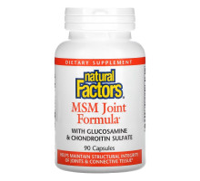 Natural Factors, MSM Joint Formula with Glucosamine & Chondroitin Sulfate, 90 Capsules
