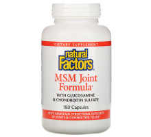 Natural Factors, MSM формула для суставов, 180 капсул