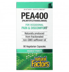 Natural Factors, PEA400, 90 Vegetarian Capsules