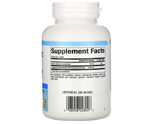 Natural Factors, L-Arginine, 1,000 mg, 90 Tablets Natural Factors, L-Arginine, 1,000 mg, 90 Tablets