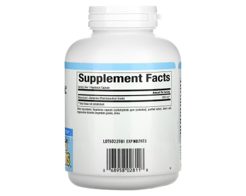 Natural Factors, Micronized L-Glutamine, 1,000 mg, 180 Vegetarian Capsules Natural Factors, Micronized L-Glutamine, 1,000 mg, 180 Vegetarian Capsules