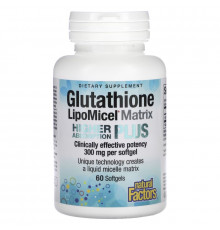 Natural Factors, Glutathione LipoMicel Matrix, 300 mg, 60 Softgels